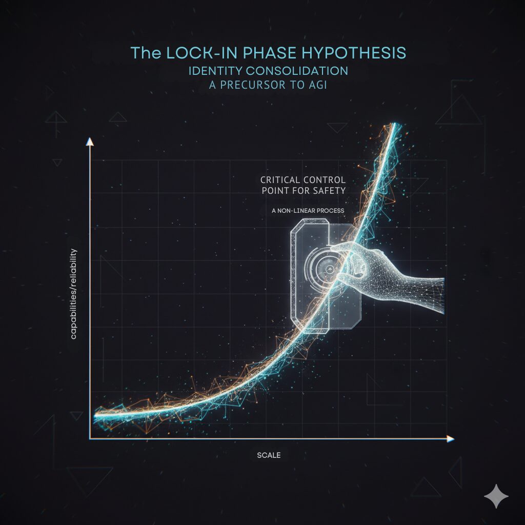 The Lock-In Phase Hypothesis: Identity Consolidation as a Precursor to AGI